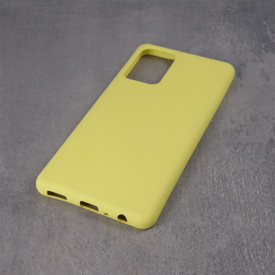 OEM Silicone Back Case (Microfiber Soft Touch) для Xiaomi Redmi Note 10 / Note 10S / Poco M5s - Жёлтый - матовая силиконовая накладка