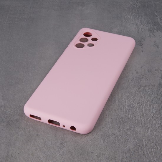 OEM Silicone Back Case (Microfiber Soft Touch) для Samsung Galaxy A52 A525 / A52 5G A526 / A52s 5G A528 - Светло Розовый - матовая силиконовая накладка