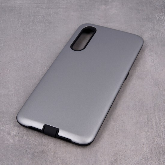 Defender Smooth Back Case priekš Apple iPhone 13 Pro - Sudrabains - triecienizturīgs silikona aizmugures apvalks / bampers-vāciņš