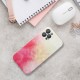 Forcell Pop Back Case priekš Apple iPhone 13 mini - Balts / Sarkans - silikona aizmugures apvalks / bampers-vāciņš