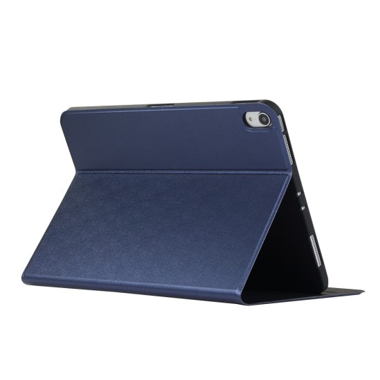 PU Leather Stand Tablet Cover Case priekš Apple iPad Pro 11 (2020 / 2021 / 2022) - Tumši Zils - sāniski atverams maciņš ar stendu