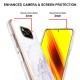 IMD Electroplating Marble Pattern TPU Phone Shell priekš Xiaomi Poco X3 NFC / X3 Pro - Balts - silikona aizmugures apvalks / bampers-vāciņš