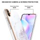 IMD Electroplating Marble Pattern TPU Phone Shell priekš Xiaomi Redmi 9A - Balts - silikona aizmugures apvalks / bampers-vāciņš