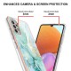 IMD Electroplating Marble Pattern TPU Phone Shell priekš Samsung Galaxy A32 4G A325 - Zaļš - silikona aizmugures apvalks / bampers-vāciņš