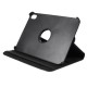 360 Rotary Stand Smart Lychee Leather Case priekš Apple iPad mini 6 (2021) - Melns - sāniski atverams maciņš ar stendu