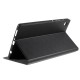 PU Leather Stand Tablet Cover Case priekš Samsung Galaxy Tab A7 Lite T220 / T225 - Melns - sāniski atverams maciņš ar stendu