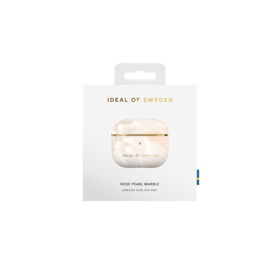 iDeal of Sweden Fashion Case priekš Apple Airpods 3 - Rose Pearl Marble - plastikāta apvalks bezvadu austiņu lādēšanas ierīcei