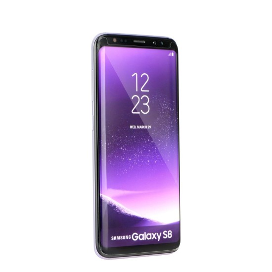 BlueStar 5D Full Glue (Case Friendly with frame) Tempered Glass priekš Samsung Galaxy S22 5G S901 - Melns - Ekrāna Aizsargstikls / Bruņota Stikla Aizsargplēve (Full screen size curved)