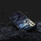 Ringke Fusion X Series Back Case priekš Samsung Galaxy S22 Plus 5G S906 - Kamuflāža / Melns - triecienizturīgs silikona-plastikāta aizmugures apvalks / bampers-vāciņš