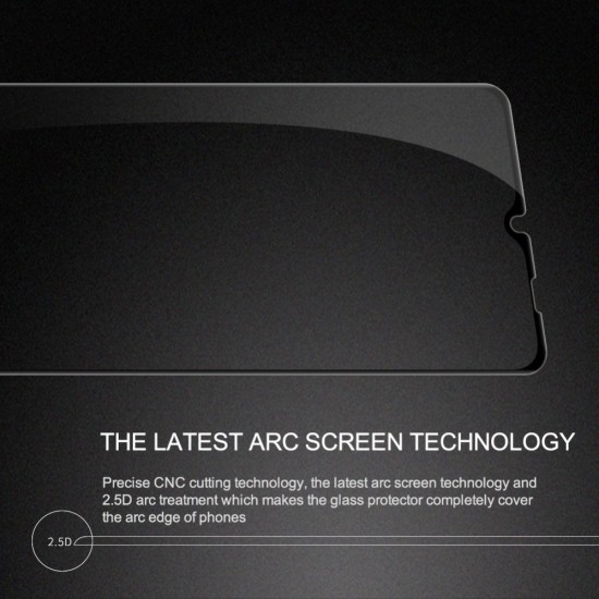 Nillkin Amazing XD CP/Pro 2.5D Full Glue Tempered Glass protector priekš Samsung Galaxy A53 5G A536 - Melns - Ekrāna Aizsargstikls / Bruņota Stikla Aizsargplēve (Full screen size curved)
