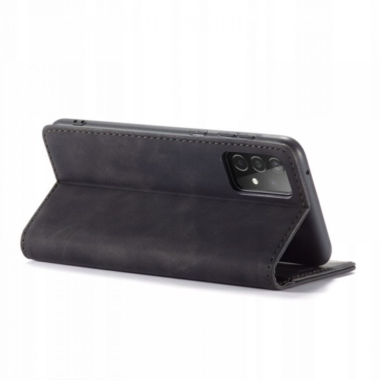 Tech-Protect Wallet 3 Book Case priekš Samsung Galaxy A53 5G A536 - Tumši Pelēks - sāniski atverams maciņš ar magnētu un stendu / grāmatveida maks