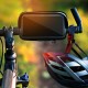 Bike Waterproof with Zip and Hood Phone holder 4.8"-5.5'' - Melns - Universāls telefona turētājs uz velo / moto stūres ar rāvējslēdžēju un saules aizsegu
