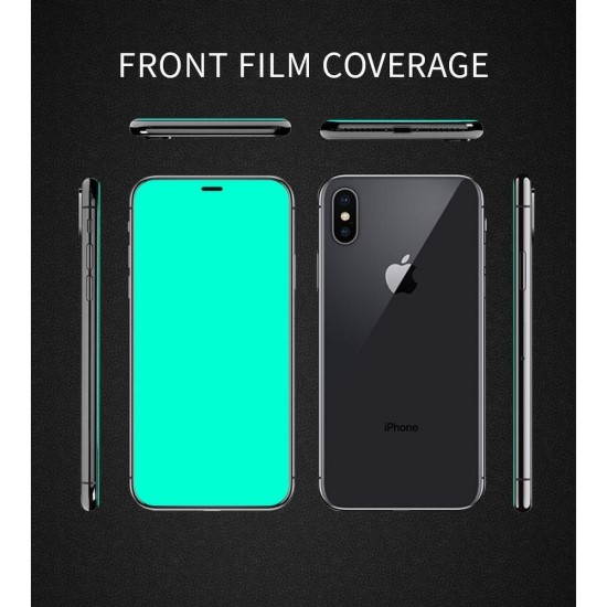 X-One 2.5D Full Glue Extra Strong Crystal Clear Tempered Glass Screen Protector priekš Apple iPhone 12 Pro Max - Melns - Ekrāna Aizsargstikls / Bruņota Stikla Aizsargplēve