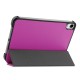 Tri-fold Stand PU Smart Auto Wake/Sleep Leather Case priekš Apple iPad mini 6 (2021) - Violets - sāniski atverams maciņš ar stendu