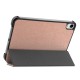 Tri-fold Stand PU Smart Auto Wake/Sleep Leather Case priekš Apple iPad mini 6 (2021) - Rozā Zelts - sāniski atverams maciņš ar stendu