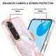IMD Electroplating Marble Pattern TPU Phone Shell priekš Xiaomi Redmi Note 11 / Note 11S - Rozā Zelts - silikona aizmugures apvalks / bampers-vāciņš