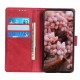 Stand Magnetic Closure PU Leather Book Cover Huawei Nova 9 / Honor 50 - Sarkans - sāniski atverams mākslīgas ādas maciņš ar stendu