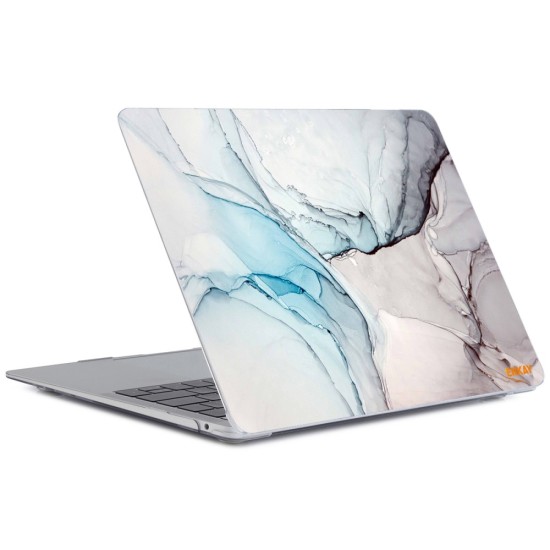 Enkay Hat Prince Hard PC Protective Case priekš Apple MacBook Air 13-inch (2018 / 2019) A1932; (2020) A2179; M1 (2020) A2337 - Marmors 3 - plastikas no abām pusēm apvalks / maciņš