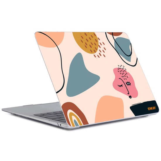 Enkay Hat Prince Hard PC Protective Case priekš Apple MacBook Air 13-inch (2018 / 2019) A1932; (2020) A2179; M1 (2020) A2337 - Figūras - plastikas no abām pusēm apvalks / maciņš