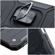 Nitro Armored Hybrid Back Case priekš Samsung Galaxy A22 5G A226 - Melns - triecienizturīgs silikona-plastikāta aizmugures apvalks ar gredzenu / bampers-vāciņš