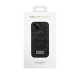iDeal of Sweden Atelier AG22 Back Case priekš Apple iPhone 13 - Puffy Black - mākslīgās ādas aizmugures apvalks ar turētāju / bampers-vāciņš