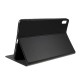 PU Leather Stand Tablet Cover Case priekš Huawei MatePad 10.4 - Melns - sāniski atverams maciņš ar stendu