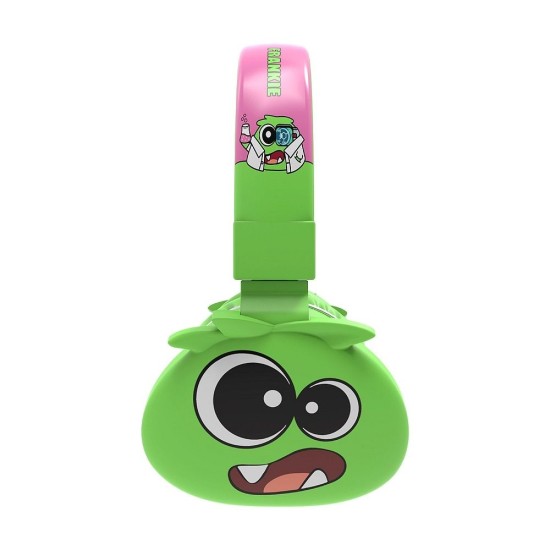 Jellie Monster Frankie YLFS-09BT Bluetooth 5.0 Wireless Headphones with Microphone for Kids Universālas Bezvadu Austiņas Bērniem - Zaļas
