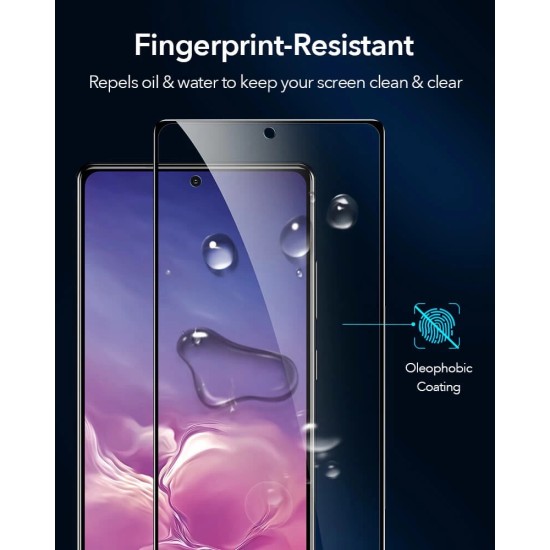 ESR 5D Edge Glue (with Frame) Tempered Glass protector (1 gab.) priekš Samsung Galaxy Note 20 N980 - Melns - Ekrāna Aizsargstikls / Bruņota Stikla Aizsargplēve