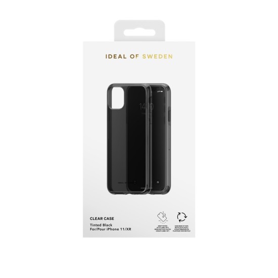 iDeal of Sweden Clear SS23 Back Case priekš Apple iPhone 11 - Tinted Black - silikona aizmugures apvalks / bampers-vāciņš