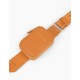 iDeal of Sweden Athena Necklace AS22 Back Case priekš Apple iPhone 14 Pro Max - Orange Sorbet - mākslīgās ādas aizmugures apvalks ar siksniņu un Airpods somiņu / bampers-vāciņš