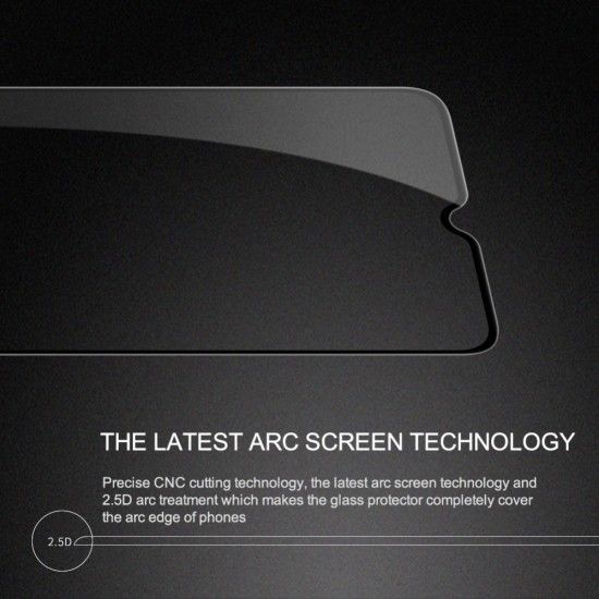 Nillkin 2.5D CP/Pro Full Glue Tempered Glass screen protector priekš Xiaomi Redmi 10C / Poco C40 - Melns - Ekrāna Aizsargstikls / Bruņota Stikla Aizsargplēve