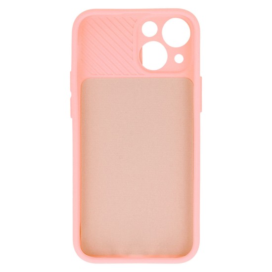 CamShield Soft Back Case priekš Apple iPhone 13 - Rozā Smiltis - silikona aizmugures apvalks / bampers ar kameras aizsargmehānismu