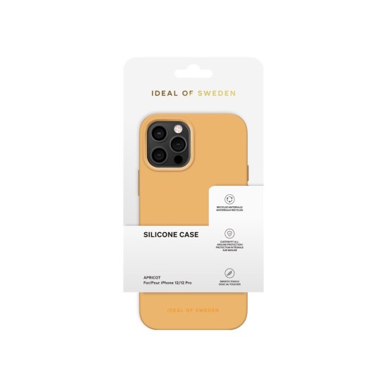 iDeal of Sweden Silicone SI23 Back Case priekš Apple iPhone 12 / 12 Pro - Apricot - silikona aizmugures apvalks / bampers-vāciņš