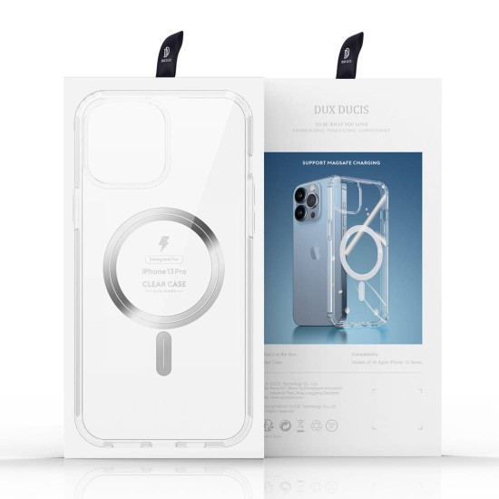 Dux Ducis Clin MagSafe Back Case priekš Apple iPhone 12 Pro Max - Caurspīdīgs - silikona-plastikāta aizmugures apvalks / bampers-vāciņš