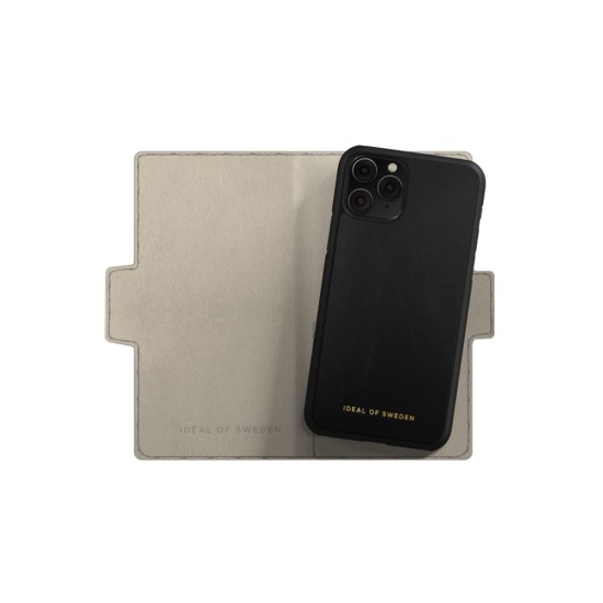 iDeal of Sweden Atelier AW21 Wallet Case priekš Apple iPhone 11 Pro - Intense Black - mākslīgās ādas sāniski atverams maciņš ar bamperu uz magnēta