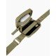 iDeal of Sweden Atelier Necklace SS22 Back Case priekš Apple iPhone 13 - Sage Croco - mākslīgās ādas aizmugures apvalks ar siksniņu un somiņu priekš AirPods / bampers-vāciņš