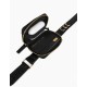 iDeal of Sweden Atelier Necklace SS22 Back Case priekš Apple iPhone 14 - Black Croco - mākslīgās ādas aizmugures apvalks ar siksniņu un somiņu priekš AirPods / bampers-vāciņš