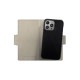 iDeal of Sweden Atelier SS22 Wallet Case priekš Apple iPhone 14 Pro Max - Neo Noir Croco - mākslīgās ādas sāniski atverams maciņš ar bamperu uz magnēta