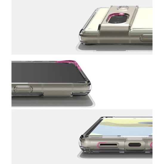 Ringke Fusion Back Case priekš Google Pixel 7 5G - Caurspīdīgs - silikona aizmugures apvalks / bampers-vāciņš