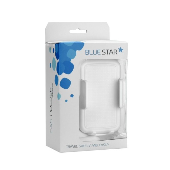 BlueStar Car Mount Holder Stand for Mobile phone - Balts - Universāls auto loga stiprinājums turētājs uz vējstiklu