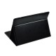 Blun Universal Book Case Stand Cover priekš 12.4 inch Tablet PC - Melns - Universāls sāniski atverams maks planšetdatoriem ar stendu (ādas grāmatiņa, leather book wallet case cover stand)