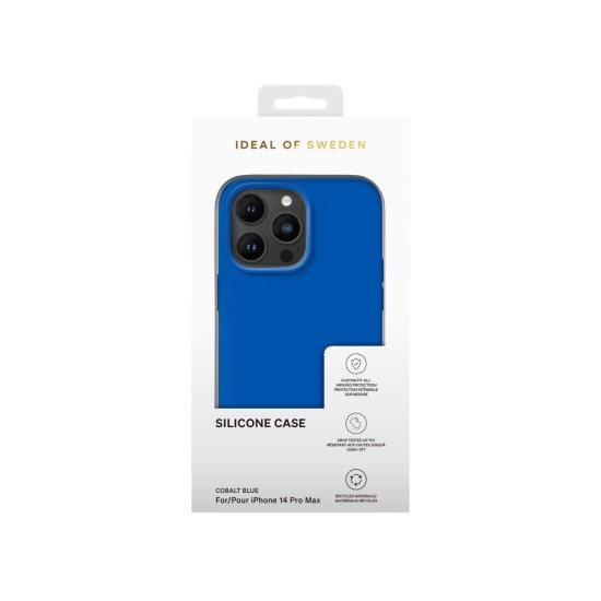 iDeal of Sweden Silicone SI23 Back Case priekš Apple iPhone 14 Pro Max - Cobalt Blue - silikona aizmugures apvalks / bampers-vāciņš