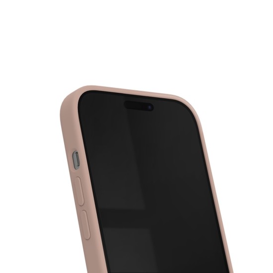iDeal of Sweden Silicone MagSafe Back Case priekš Apple iPhone 15 Plus - Blush Pink - silikona aizmugures apvalks / bampers-vāciņš