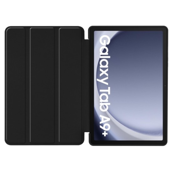 Tech-Protect Smart Case priekš Samsung Galaxy Tab A9 Plus X210 / X215 / X216 - Melns - sāniski atverams maciņš ar magnētu un stendu