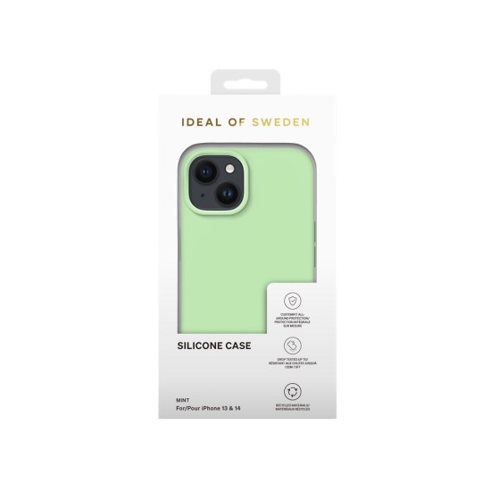iDeal of Sweden Silicone Back Case priekš Apple iPhone 13 - Mint - silikona aizmugures apvalks / bampers-vāciņš