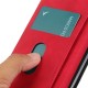 Khazneh Vintage Style PU Leather Book Case with Clasp для Nokia C21 - Красный - чехол-книжка с магнитом и стендом / подставкой
