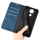 Skin-Touch PU Leather Book Case priekš Nokia C21 - Zils - sāniski atverams maciņš ar magnētu un stendu