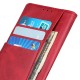 Cowhide Texture PU Leather Book Case priekš Nokia C12 - Sarkans - sāniski atverams maciņš ar stendu / grāmatveida maks