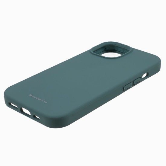 Mercury Silicone Case (Microfiber Soft Touch) priekš Samsung Galaxy S24 5G S921 - Zaļš - matēts silikona aizmugures apvalks (bampers vāciņš)