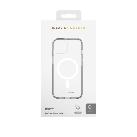 iDeal of Sweden Clear MagSafe SS23 Back Case priekš Apple iPhone 13 - Clear - silikona aizmugures apvalks / bampers-vāciņš